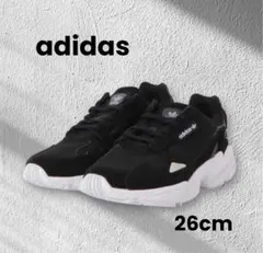 adidas アディダス スニーカー ファルコン ブラック 26cm 黒