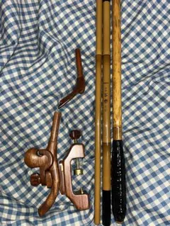 テ*コ様 写楽　竿掛け　玉の柄　万力 写楽の竿掛け、玉の柄、万力