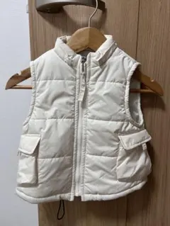VoraPipi ホワイト　ダウンベスト 90