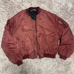 GRL バーガンディ オーバーサイズMA-1