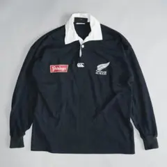 激レア！ 90s Canterbury オールブラックス ラガーシャツ - メルカリ