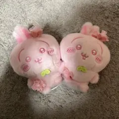 【ちいかわ】　ちいかわ ぬいぱれっと さくらいろ マスコット うさぎ　2点セット