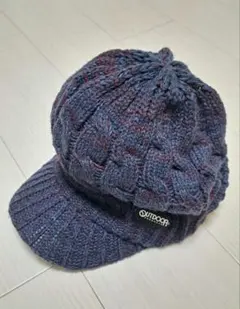 OUTDOOR PRODUCTS ニットキャスケット ビーニー ネイビー