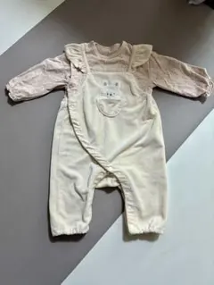 ウサギ刺繍ロンパース サイズ70