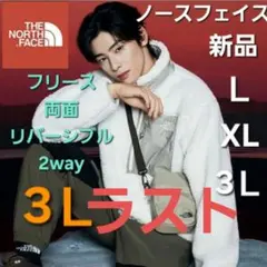 ノースフェイス リバーシブル 両面 2way フリース ジャケット ボア 3L