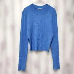 GU ジーユー (XL)　ミニケーブル クロップドセーター　大きいサイズ