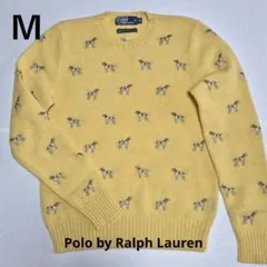 ラルフローレン ニット セーター 犬柄 刺繍