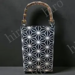 バンブー手提げ お祭りバッグ 和柄バッグ ダルマ柄 神輿 祭り用品 合切