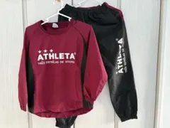 ATHLETA ピステ上下 エンジ黒ジュニア140