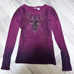 ロンT クロス　十字架　Miss me Y2K