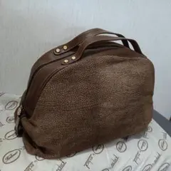 Borbonese ボストンバッグ 旅行用バッグ ブラウン 美品　大容量のサムネイル