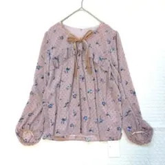 新品タグ付き✨ジルスチュアート ラナフラワーブラウス 花柄 シフォン リボン