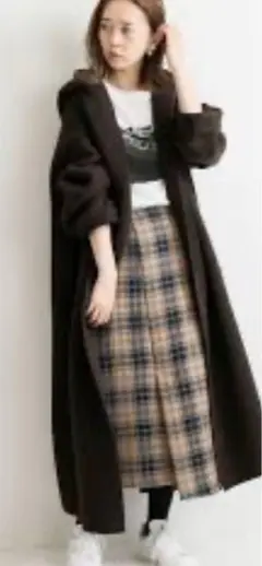 IENA イエナ⭐︎ ウールチェックアシンメトリースカート　36