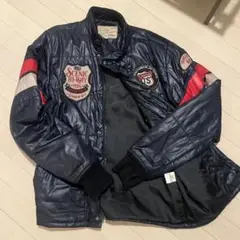AVIREX ナイロンジャケット XL ネイビー/レッド