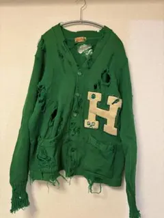 カーディガン ダメージ加工