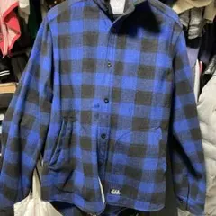 中綿ウールジャケット ブルーバッファローチェックのジャケット