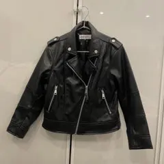 H&M ブラック ライダースジャケット 120cm