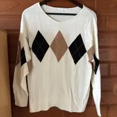 【GLOBAL WORK】カットソー 長袖 大人オシャレ Lサイズのサムネイル