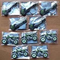 モンスターエナジー キーホルダー ギター バイク 計10個セット セブンイレブン