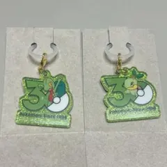 ポケモン 30周年 アクリルキーホルダー キモリ ナエトル　めじるし チャーム