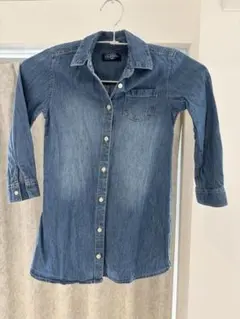 デニム シャツ ワンピース 120