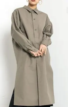 hyke ハイク　コットンリネン　ワンピース　ロングシャツワンピのサムネイル