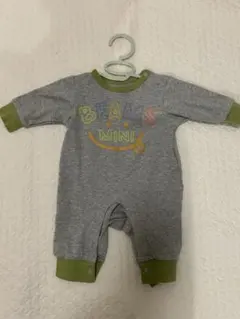 BEAMS MINI ロンパース 70サイズ グレー/グリーン