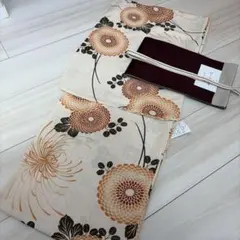 ◇最高級【綿麻浴衣】黒狢菊古典ゆかた◇高級変わり織◇着物としても