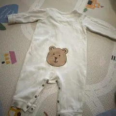 baby GAP ブラナンベア　カバーオールロンパース　裏起毛9-12m