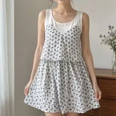 MAJESTIC LEGON 花柄 ノースリーブ トップス Freeのサムネイル