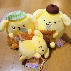 ポムポムプリンのハッピールーティン　bigぬいぐるみ　ポシェット　サンリオ