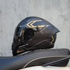 新品 ダブルレンズ フルフェイスヘルメット バイクヘルメット BK-08