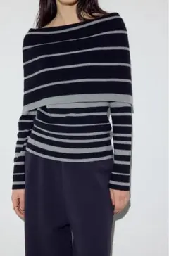 azulbymoussy オフショルニットトップス