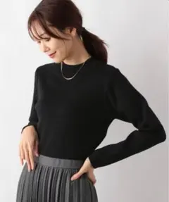 GLOBAL WORK メルティリブハイネックラメプルオーバー　Mサイズ