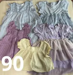 まとめ売り　女の子　apres les cours 半袖　ワンピース　90