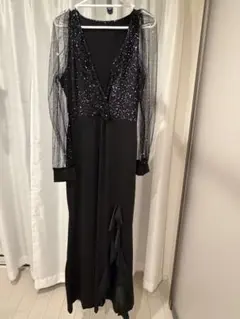SHEIN ブラック スパンコール パーティードレス XLのサムネイル