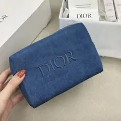 ディオール　ポーチ　ノベルティ　スクエアポーチ　デニム　ジーンズ　箱無し