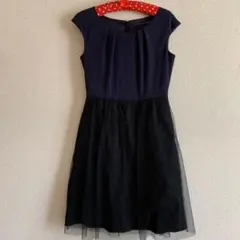 ships ワンピース チュールワンピース ドレス ネイビー