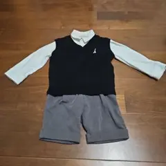 ベビーセレモニースーツ 90cm 黒白セット