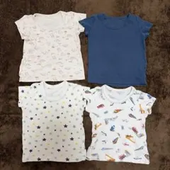 ベビーシャツ4枚セット 90センチ　肌着　車柄有り