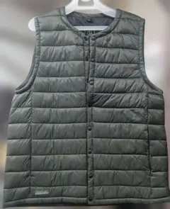 イーブンリバー　USB加熱機能付きダークグリーンベスト　LL