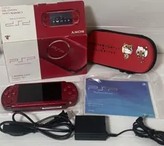 動作品　SONY PSP-3000 本体 ラディアンレッド