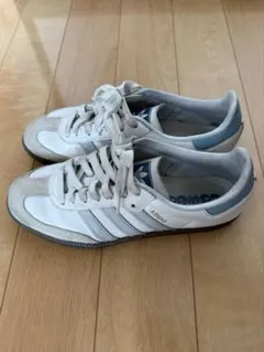本*！様 adidas samba 25.5cm水色