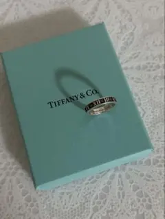 TIFFANY&Co ティファニー リング ノーツ ナロー 8号 727刻印 銀 - メルカリ