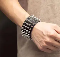 新品　ブレスレッド PUNK ロック Y2K ストリート　鋲　4連