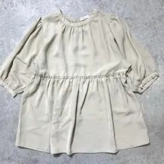 earth music&ecology チュニック ブラウス F グレーベージュ