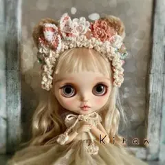 ネオブライス アイシードール イルメール 毛糸のヘッドドレス くま耳