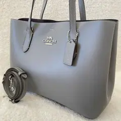 【未使用】COACH トートバッグ ショルダーバッグ 2way グレー 肩掛け