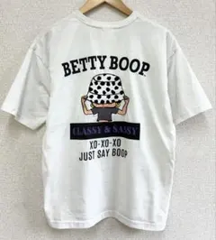 Betty Boop　ベティちゃん　肉厚刺繍　半袖　Tシャツ　レディース　Lのサムネイル