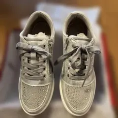 EDWIN レディース スニーカー シルバー ラインストーンのサムネイル